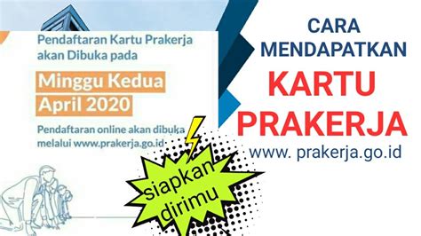 Wajib di isi semua *hanya bagi anda yang pertama kali daftar. Cara mendapatkan Kartu Prakerja - YouTube