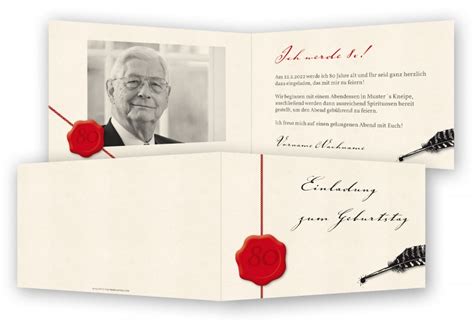Vorlagen und muster für einladungskarten zum geburtstag. Einladung 80. Geburtstag Vorlage | Feinekarten.com