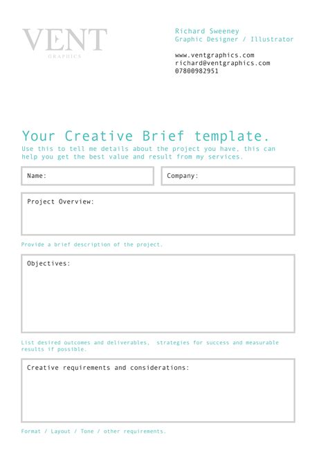 This document serves as the consultation paper that integrates the minds of the client and the designer or creative team to come up with an agreed initial. 32+ Free Creative Brief Templates and Examples - PDF, DOC ...