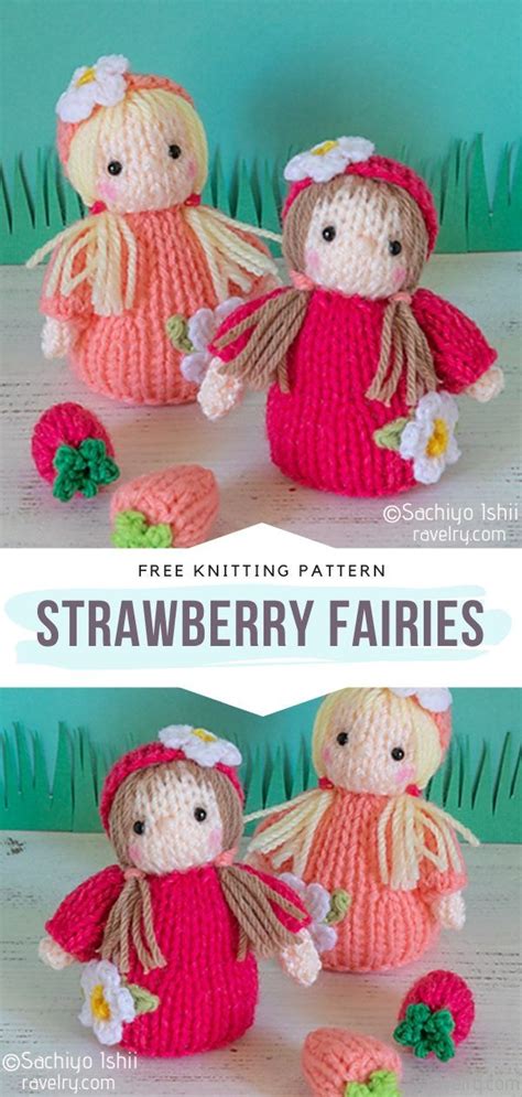 Spring Flower Dolls Free Knitting Patterns Baby Knitting Patterns