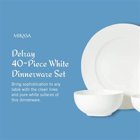 Mikasa Piece Delray Bone China Dinnerware Set Buy Online In