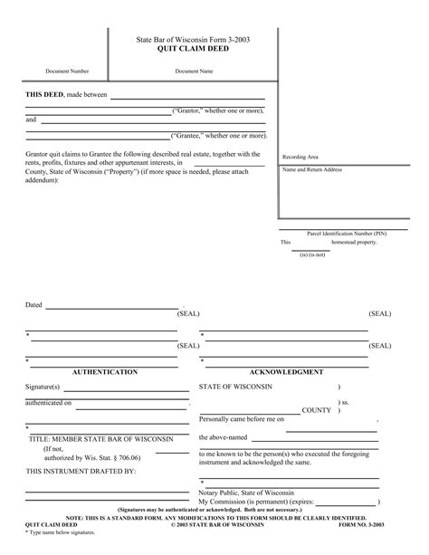 Free Printable Quitclaim Deed Templates PDF Word Example Filled Out