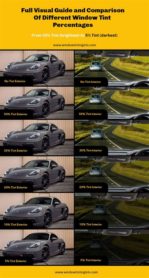 Window Tint Percentages Examples Free Visual Tool