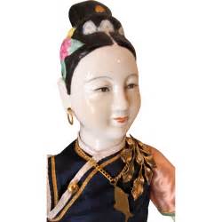 Vintage Hand Painted Chinese Doll as Pre-Revolutionary Mandarin from echoes-and-icons on Ruby Lane