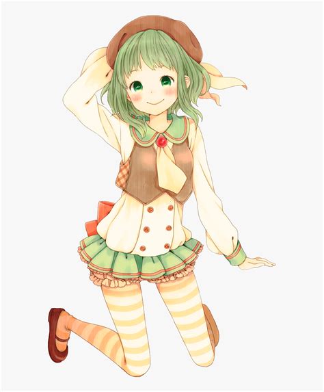 Mint Green Anime Girl Hd Png Download Kindpng