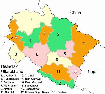 Uttarakhand Districts Almora Map Kumaon Kotdwar Garhwal