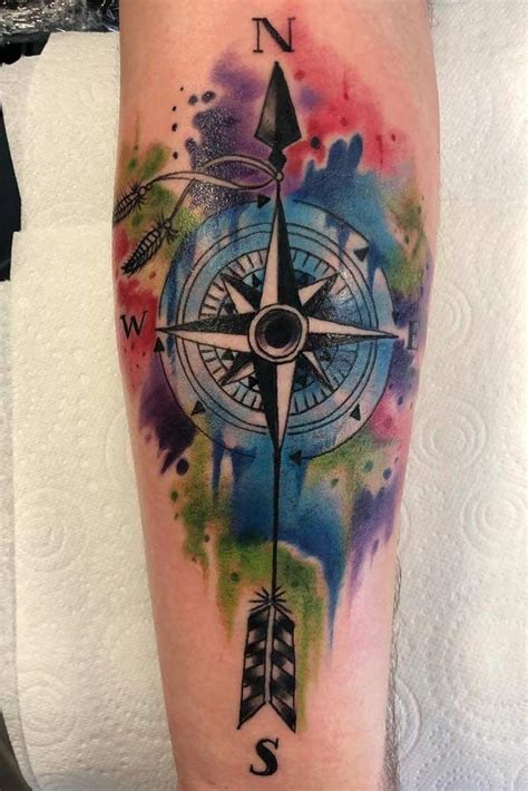 A Guide To Compass Tattoo With Cool Design Ideas Feminine Compass Tattoo Compass Tattoo Meaning
