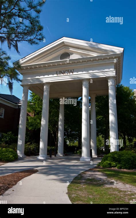 Columned Archway On The Campus Of The University Of North Carolina In