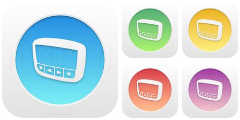 Pager Icon Glow Button Style Iconfu
