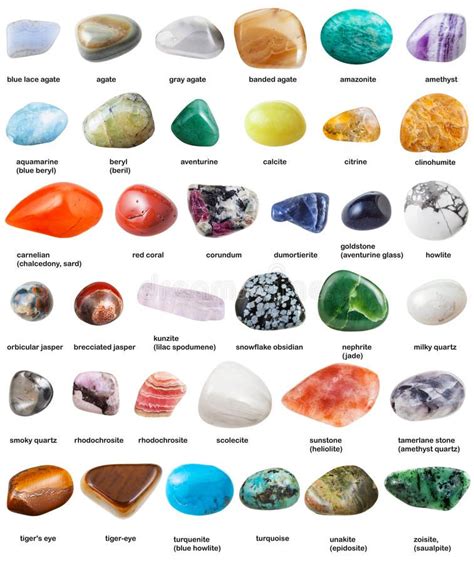 Tumbled Gemstone Identification Chart Converted From Printable Pdf Images And Photos Finder