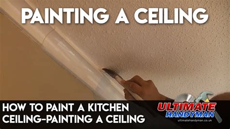 Here are some tips for choosing a ceiling paint color that will best coordinate with your look. How To Paint a Kitchen Ceiling-Painting A Ceiling - YouTube