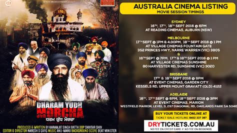 Dharam Yudh Morcha Movie Screening Australia Wide Au