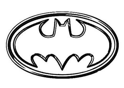 Gambar Batman Logo Coloring Pages Free Download Clip Art Printable