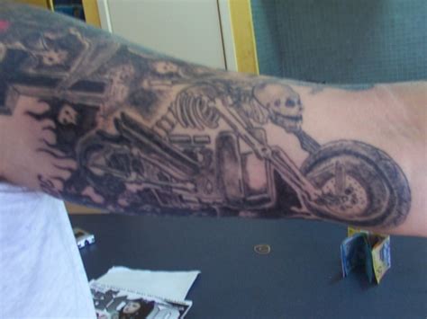 Motoblogn The I Want A Skeleton Riding A Motorcycle Tattoo Gallery 3