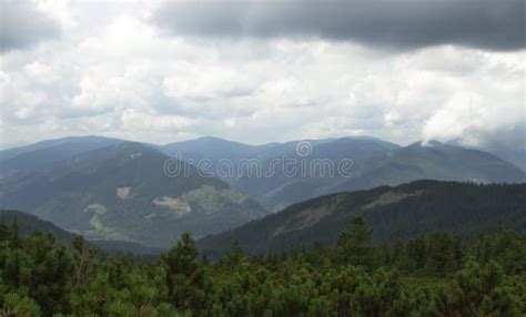 Cloudy Mountain Landscape Stock Image Image Of Scenery 44673905
