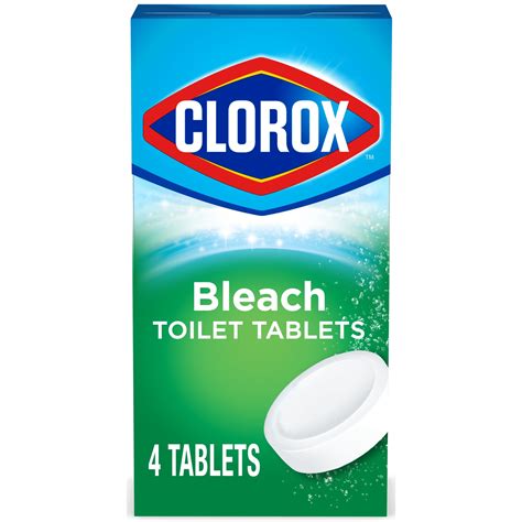 Clorox Bleach Automatic Toilet Bowl Cleaner Tablets 4 Pack