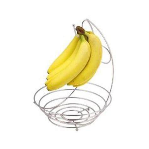 Nickel Plated Fruit Bowl With Banana Tree Simplicity Collection Home