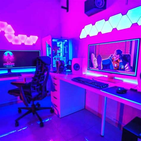 Just Loving This Setup ️ Gaming Room Setup Small Game Rooms Gamer Room