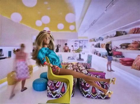 Life In Plastic It S Fantastic Malibu Barbie Seated On A Steen Ostergaard Designed 290 Chair In