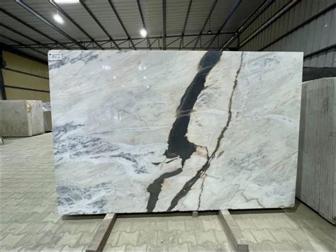 Slab Panda White Marble For Flooring Thickness Mm At Rs Sq Ft