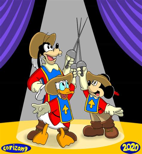 Mickey Donald Goofy The Three Musketeers By Corizon9 On Deviantart