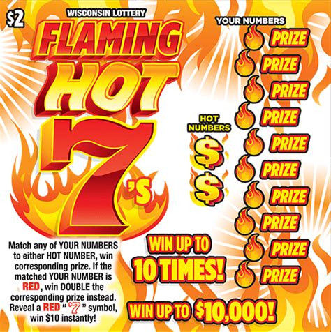 Flaming Hot 7s 2340 Wisconsin Lottery