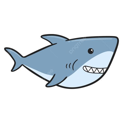 Cute Cartoon Shark Cartoon Shark Cute Png Transparent Clipart Image