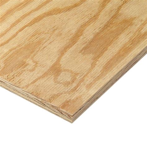 1532 In X 4 Ft X 8 Ft Bc Sanded Pine Plywood 201429 The Home Depot