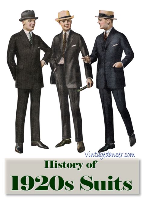 1920s Mens Suit And Sportcoat History 1920er Herrenmode 1920er