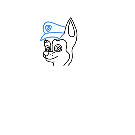 How To Draw Chase From Paw Patrol Step By Step Easy Drawing Guides