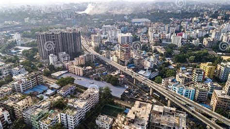 Drone View Cityscape Of Chittagong City Bangladesh Stock Photo Image