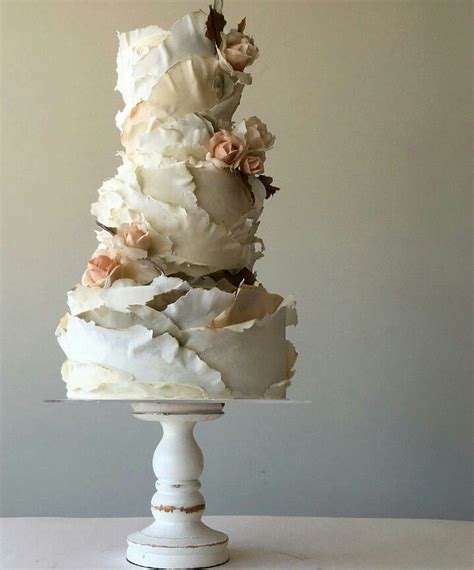 Jasmine Rae Cakes Torn Paper Effect Wedding Cakes Savoury Cake