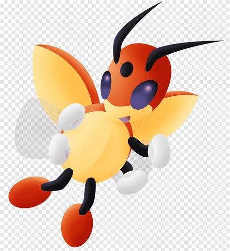 Free Download Honey Bee Pokémon Lovely Silk Honey Bee Orange Png