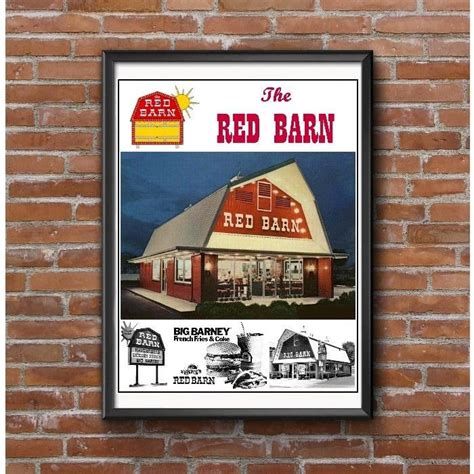 Best kid friendly restaurants in melbourne, victoria: The Red Barn Family Restaurant Tribute Advertising Poster ...