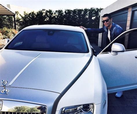 Cristiano Ronaldo Shows Off His Rolls Royce As He Goes For Training