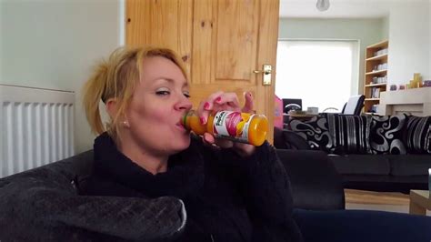 Woman Drinks Juice Youtube