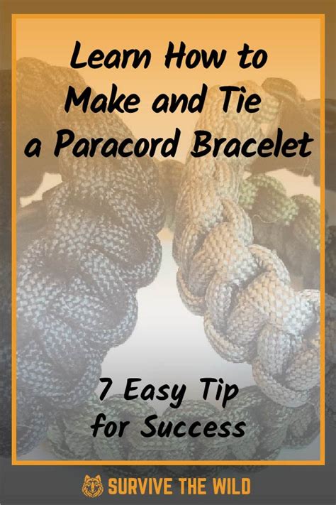Complete instructions for the novice knot tying this is probably the most popular paracord knot on the internet. Learn How to Make and Tie a Paracord Bracelet - 7 Easy Tips for Success - Survive The Wild
