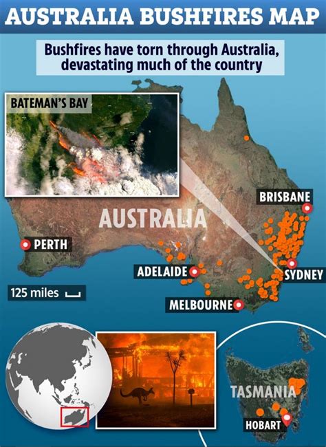 Australia Fires Map 2020