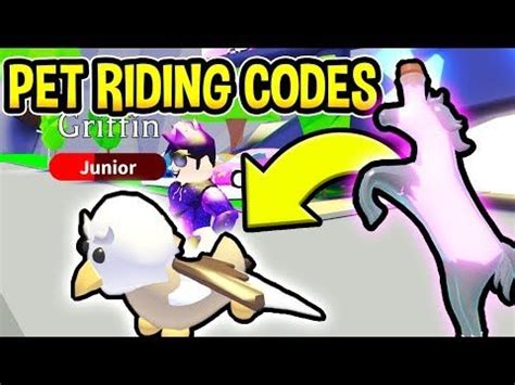 How to redeem the working twitter codes in the game! RIDING GRIFFIN PET IN ADOPT ME CODES 2019 | Roblox Adopt ...
