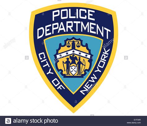Nypd New York Police Department Icon Logo Isolated App Button Stock