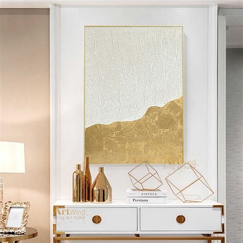 Large White Acrylic Painting Abstract Canvas Art White Etsy