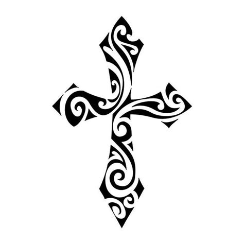 Solid Cross Tattoo Stencil Clip Art Library