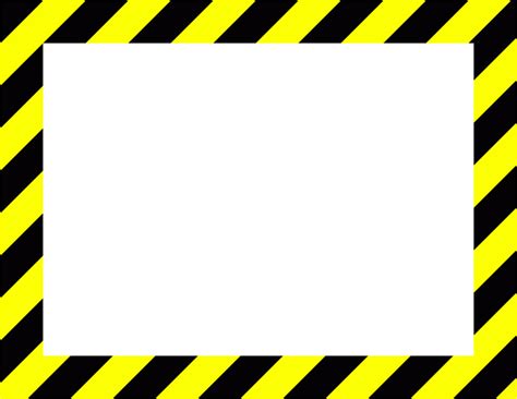 Caution Frame Clipart Barricade Tape Clip Art Yellow And Black Frame