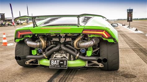 900hp Twin Turbo Lamborghini Huracan Half Mile Drag Race Youtube