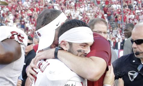 Lincoln Riley Defends Baker Mayfield ‘hes Got A Great Heart