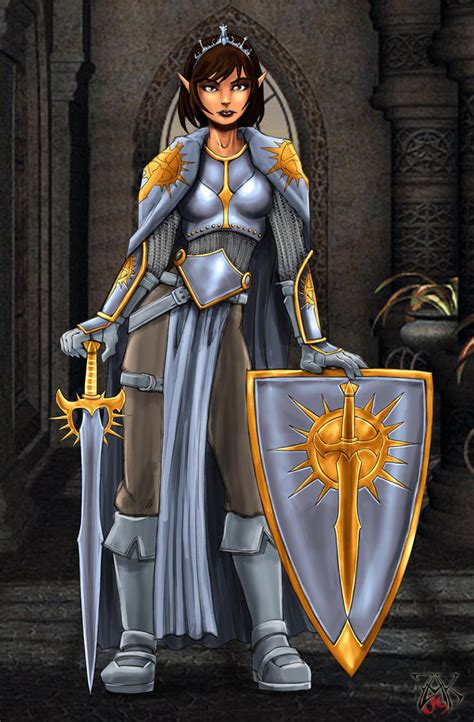 Commission Female Paladin By Lrcommissions On Deviantart