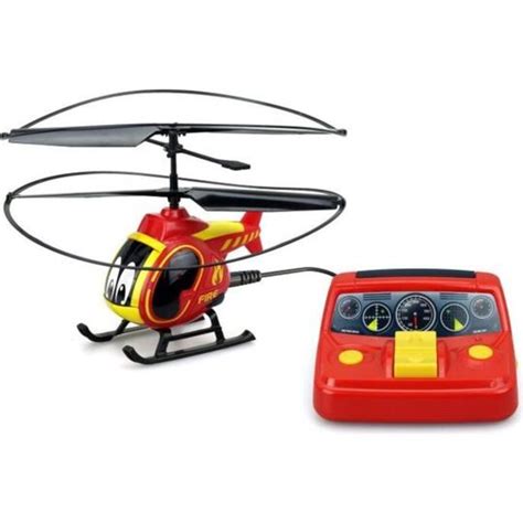 Tooko Hélicoptere Télécommandé Pompier Des 4 Ans Rouge à Prix