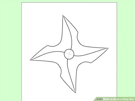 How To Draw A Ninja Star 14 Steps With Pictures Wikihow