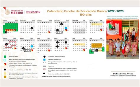 Calendario Escolar 2022 2023 En Word Excel Y Pdf