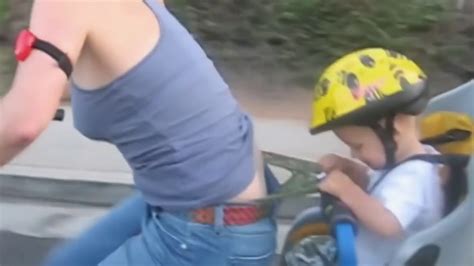 Hot Mom Gets Thong Wedgie On Bike Ride Slow Motion Youtube